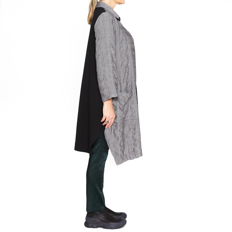 Tania Black White Coat