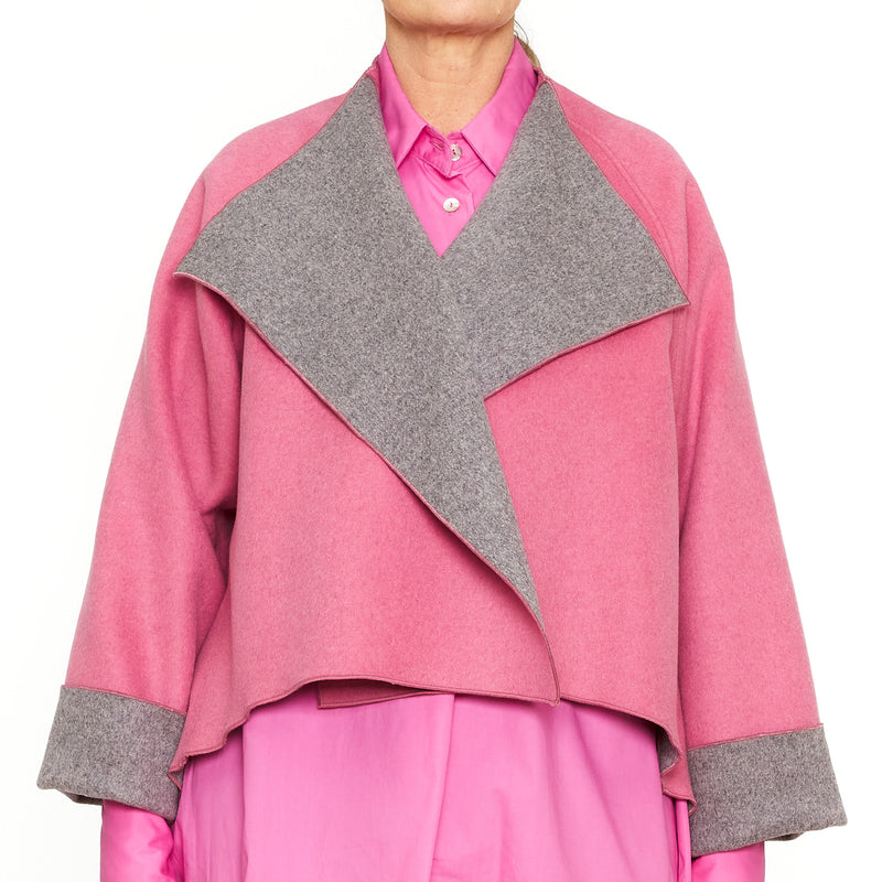 Peace Jacket - Pink/Grey