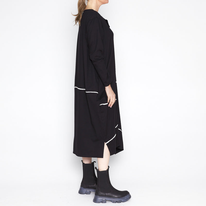 Maxi Pullover Dress in Black - BB2231