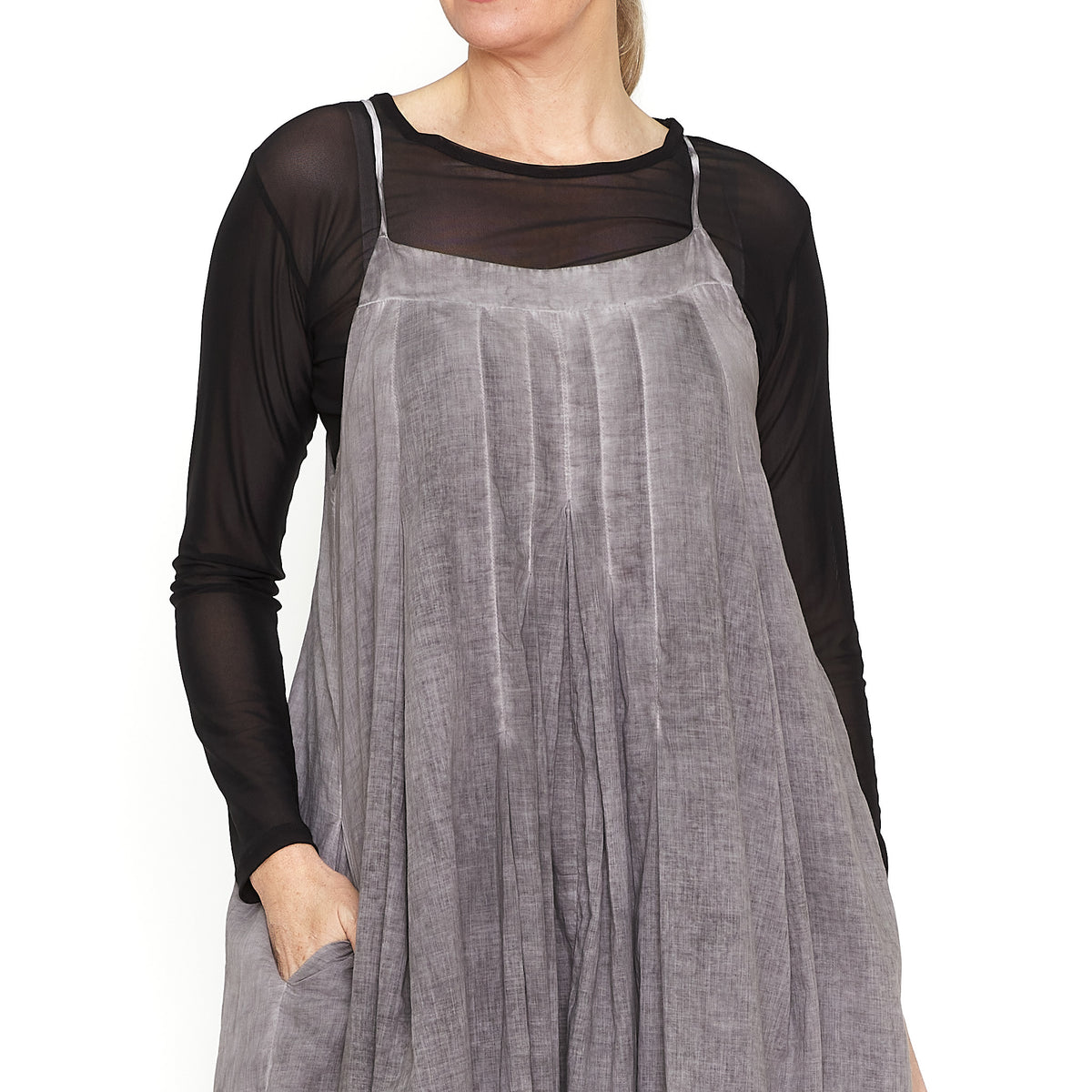 Sanara Maxi Dress - Stone Grey