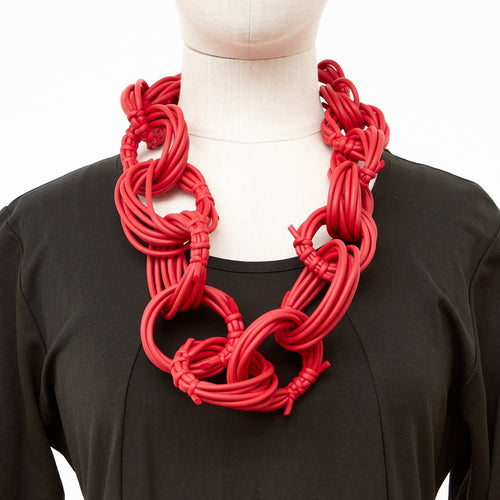 NEO, Neo 482 Olympic Red Loop Necklace - Tiffany Treloar