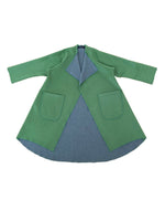 Lumi Green Grey Coat