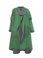 Lumi Green Grey Coat