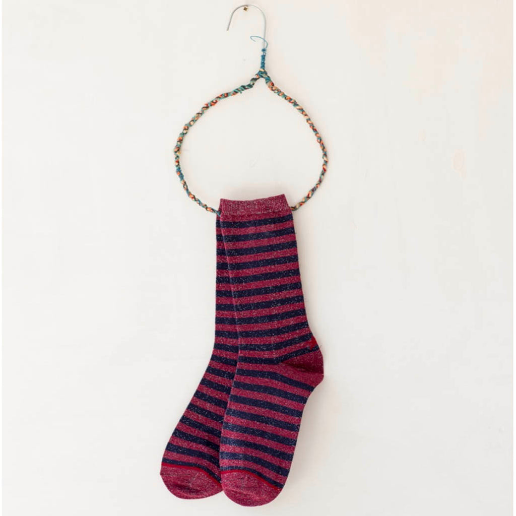 Hop Socks, Sox Cherry Navy Stripe - Tiffany Treloar