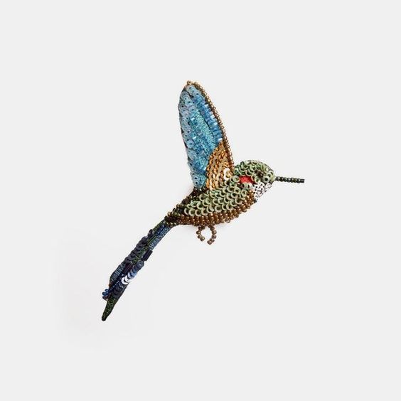 Trovelore, Tropical Hummingbird Brooch - Tiffany Treloar